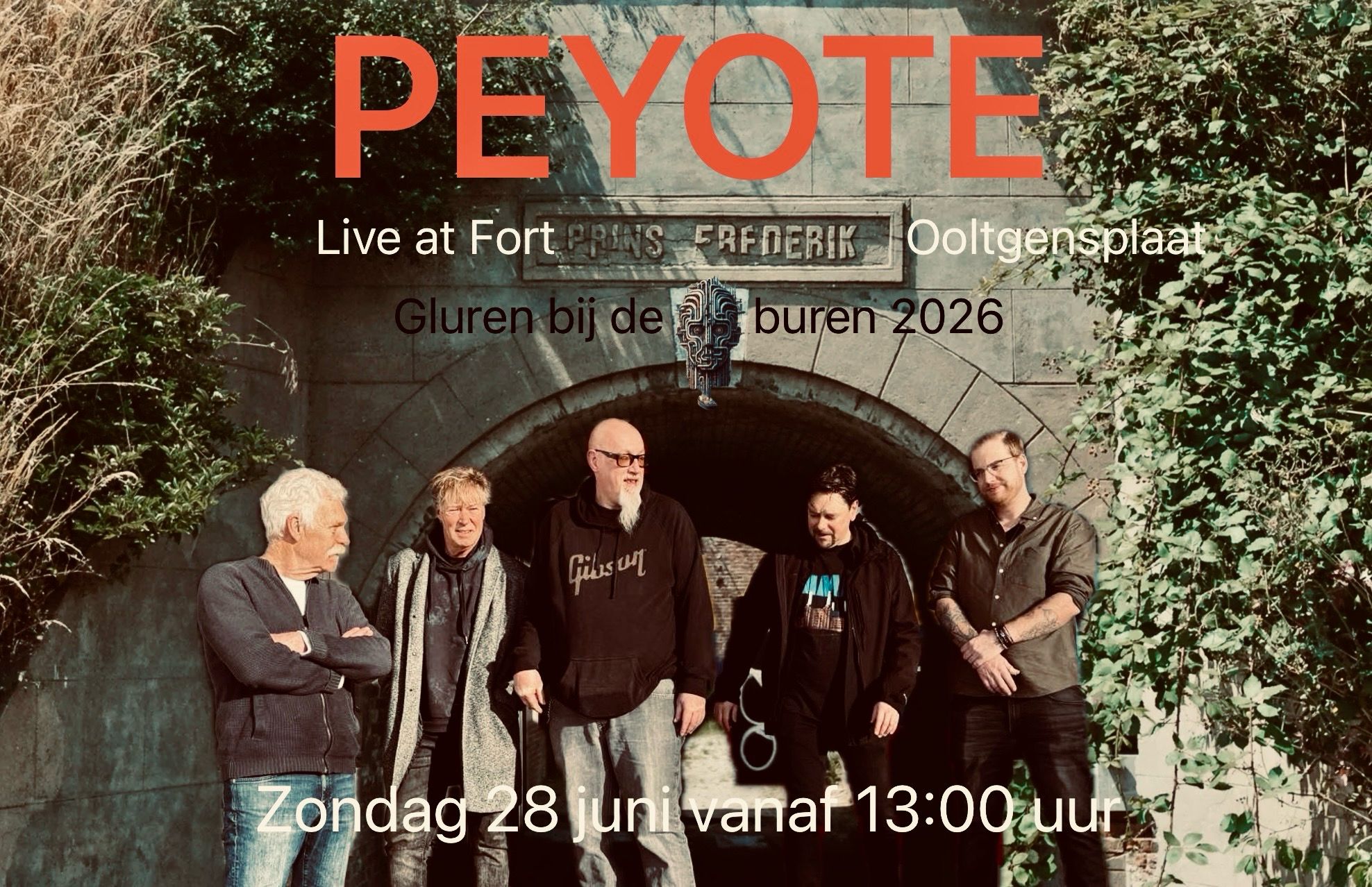 Peyote band photo at the Fort